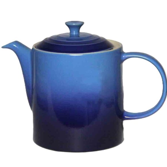 Le Creuset Second Choix Grand Teapot 1.3L - Azure Blue NEW Stoneware - Picture 2 of 3